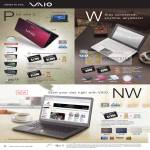 Sony Vaio Notebooks P W NW Series