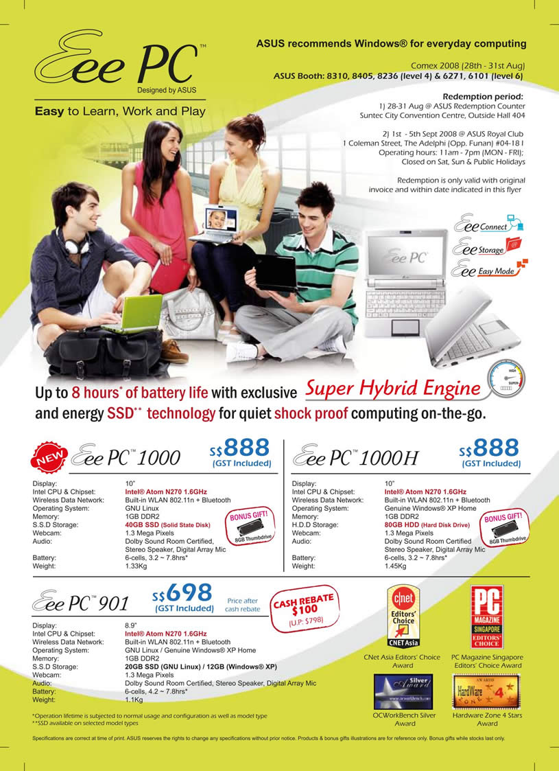 Comex 2008 price list image brochure of Asus Eee Pc Front.pdf 01