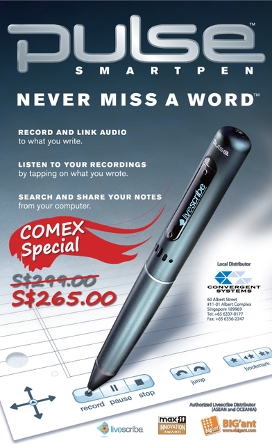Comex 2008 price list image brochure of Smart Pen Jh2