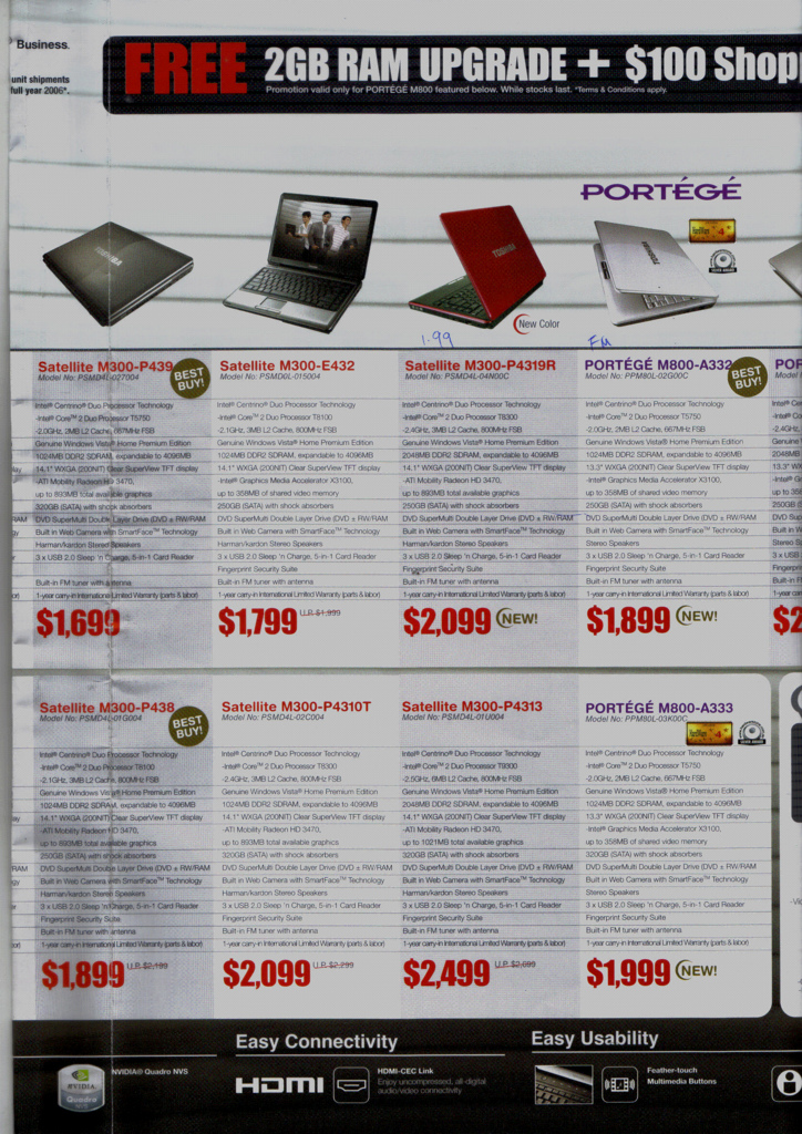 Comex 2008 price list image brochure of Toshiba Notebooks Maayub15 D0547a9f69 B
