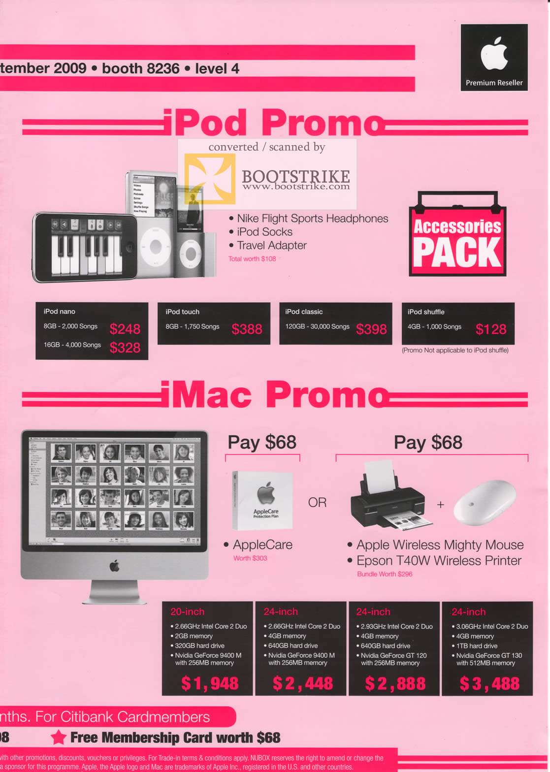 Comex 2009 price list image brochure of Apple Nubox IPod Nano Touch Classic Shuffle IMac