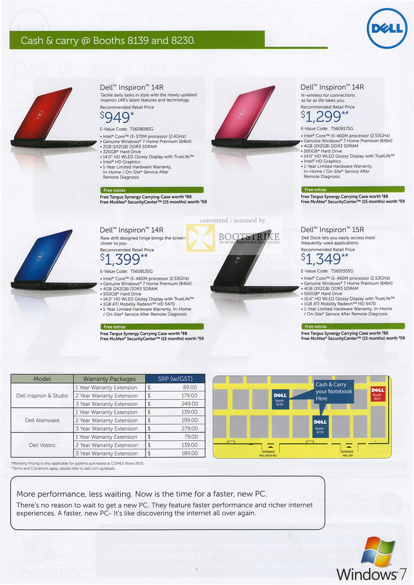 Comex 2010 price list image brochure of Dell Notebooks Inspiron 14R 15R