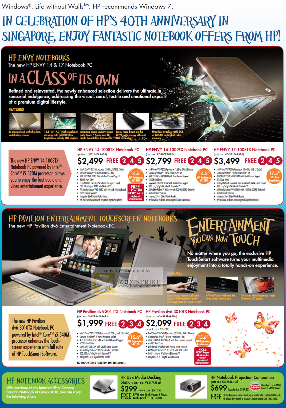 Comex 2010 price list image brochure of HP Notebooks Envy 14 1008TX 1009TX 17 DV6 3011TX 3010TX