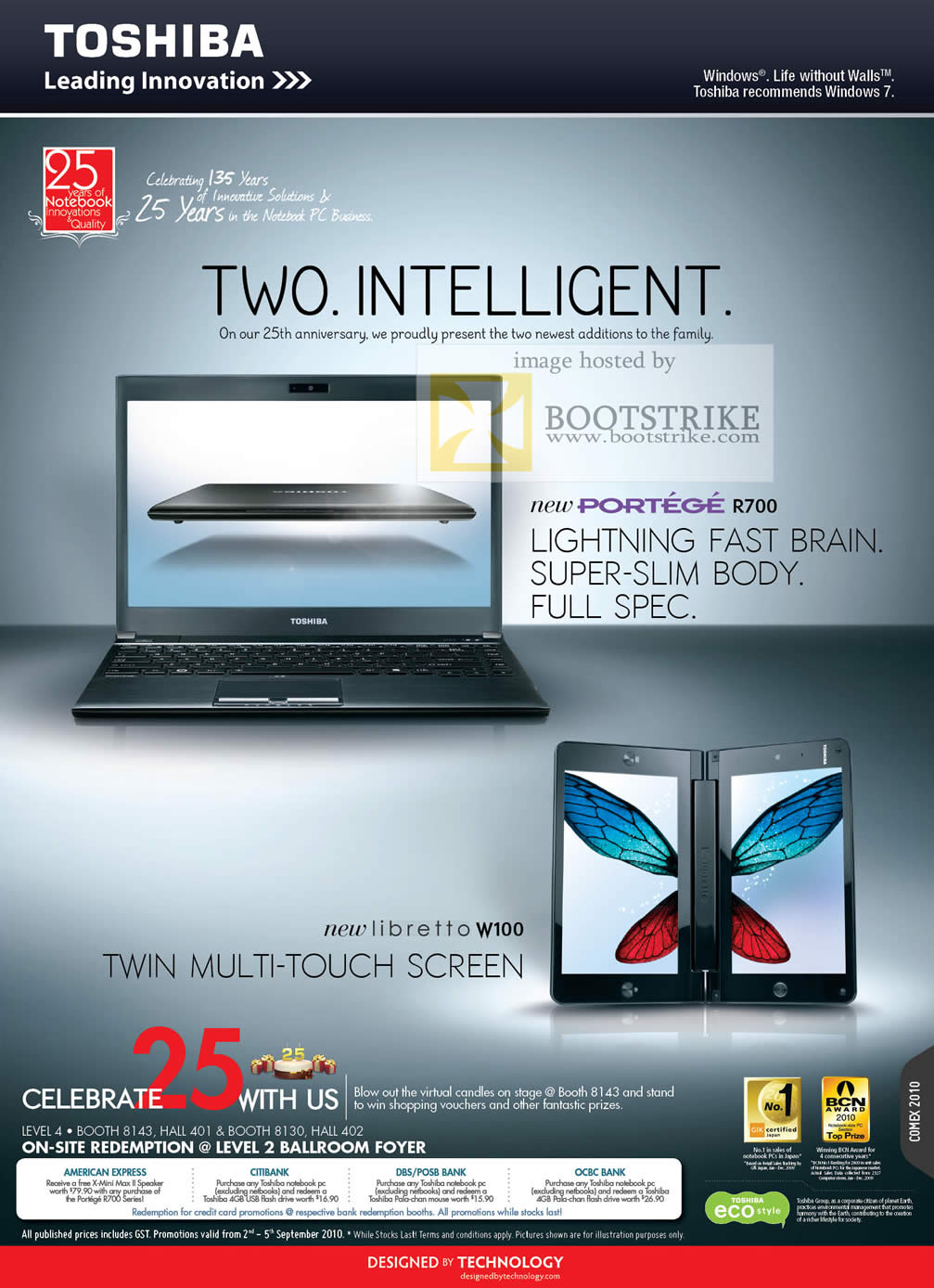 Comex 2010 price list image brochure of Toshiba Portege Notebook R700 Libretto W100