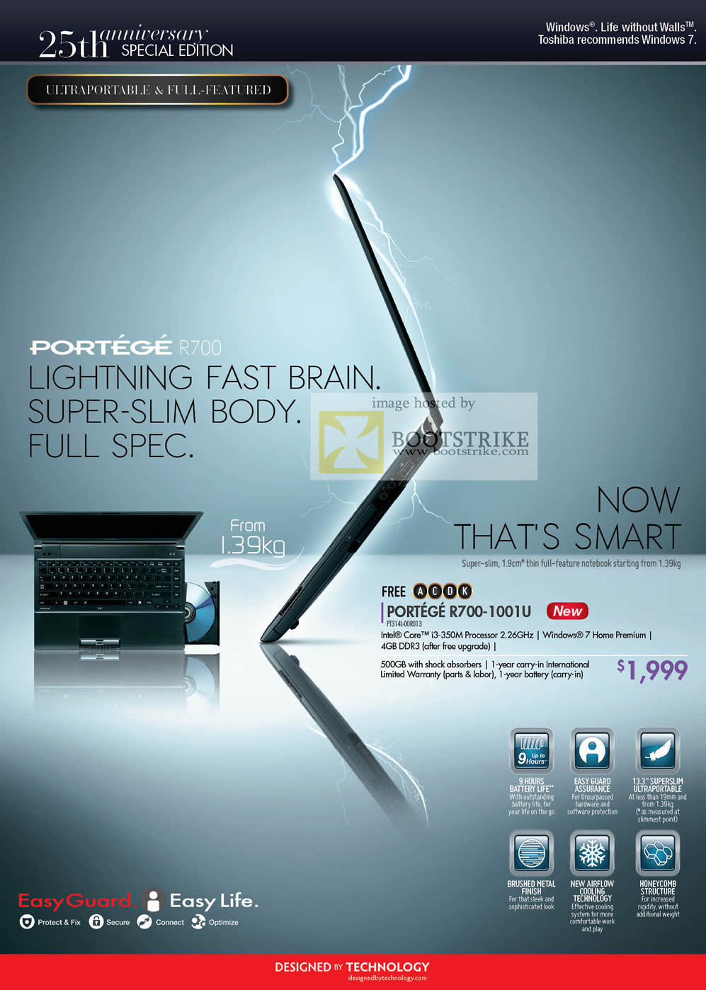 Comex 2010 price list image brochure of Toshiba Portege R700 Portege 10001U Notebook