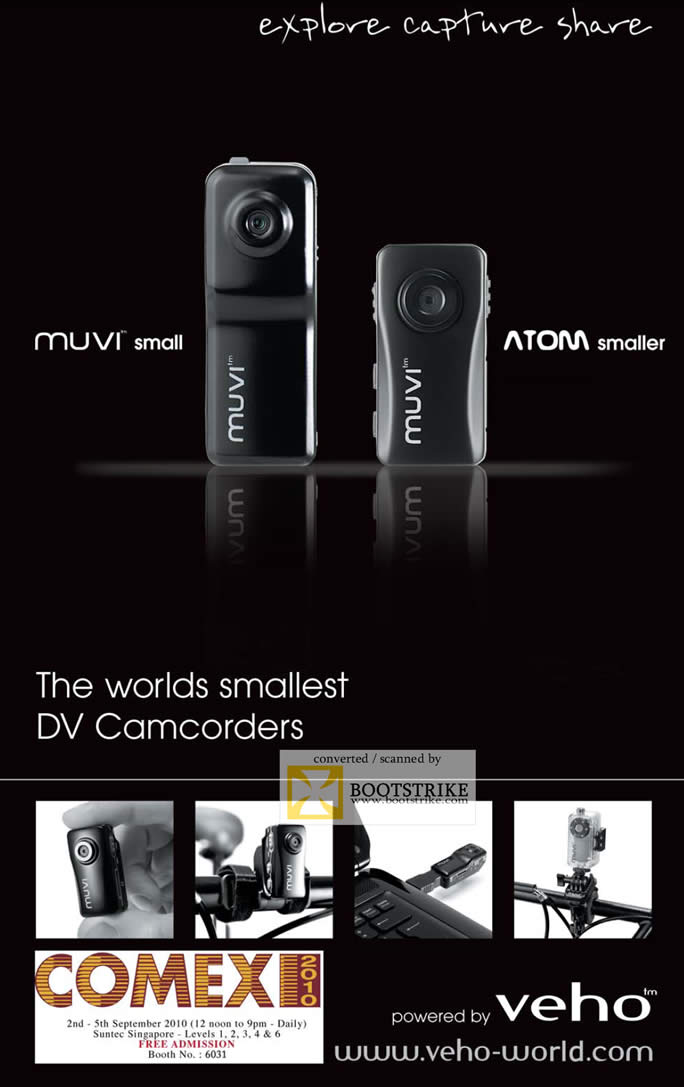 Comex 2010 price list image brochure of IKnow Muvi Atom DV Camcorder Veho