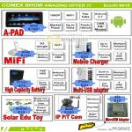 A PAD MiFi Mobile Charger Battery Multi USB Adapter Solar Edu Toy IPCam MicroSIM Adapter