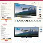Full HD LED 3D TV LX9500 LX6500 Infinia Live Borderless