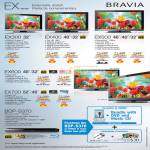 Bravia TV KLV EX300 EX400 EX500 EX600 EX700 BDP S370 Blu Ray Player
