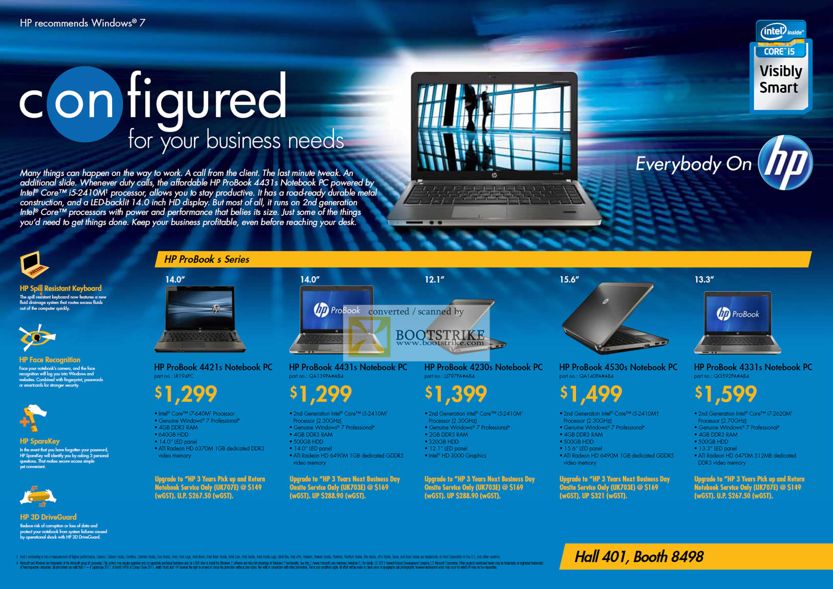 COMEX 2011 price list image brochure of HP Notebooks ProBook S 4421s 4431s 4230s 4530s 4331s