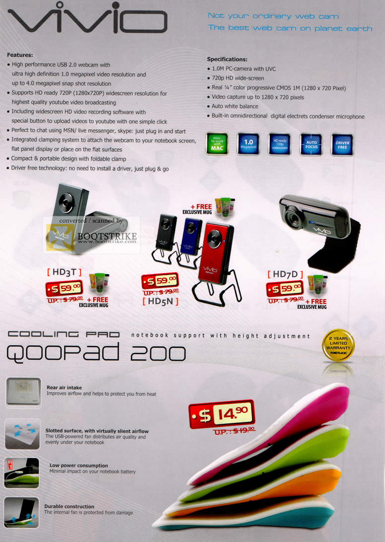 COMEX 2011 price list image brochure of Leap Frog Powerlogic Cooling Pad 200 HD3T HD5N HD7D
