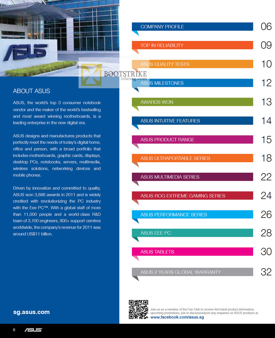 COMEX 2012 price list image brochure of ASUS Notebooks About