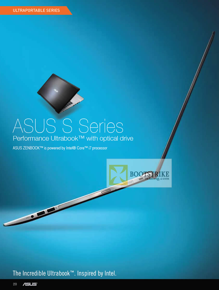COMEX 2012 price list image brochure of ASUS Notebooks S Series Ultrabook With Optical Drive