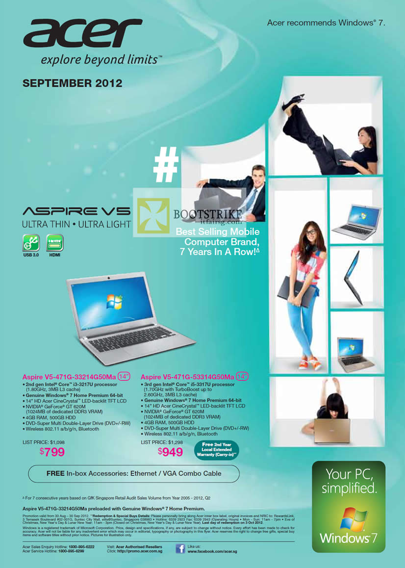 COMEX 2012 price list image brochure of Acer Notebooks Aspire V5-471G-33214G50Ma, Aspire V5-471G-53314G50Ma