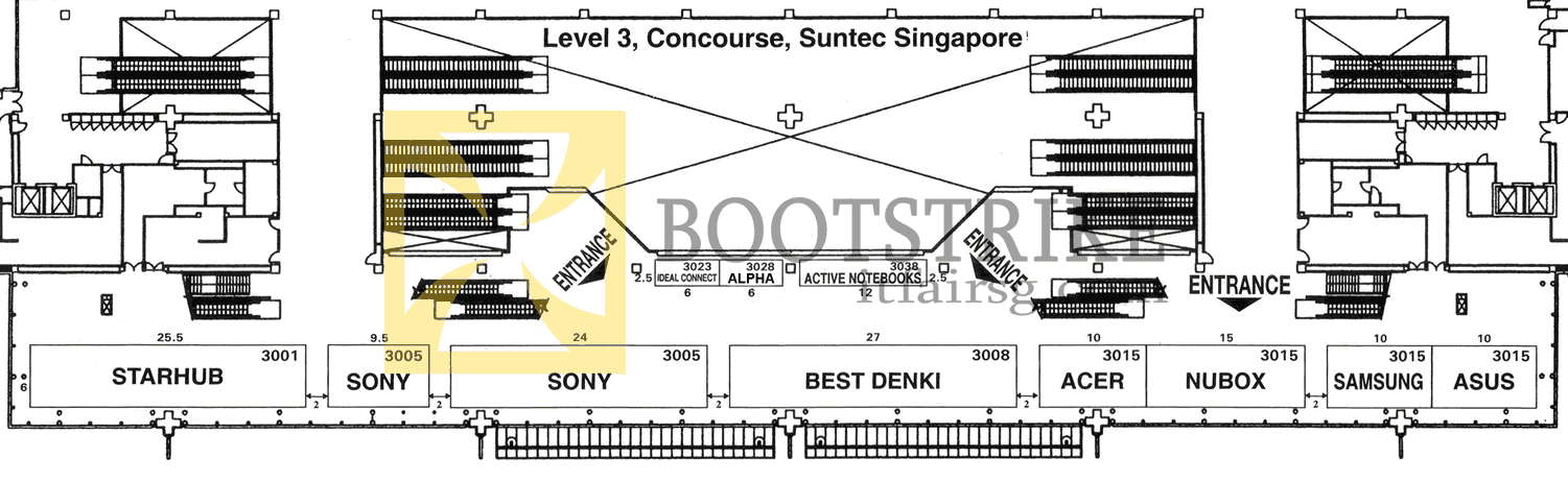 COMEX 2012 price list image brochure of Floor Plan Map Suntec Level 3
