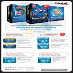 Cyberlink Software PowerDirector 10, PowerDVD 12 Ultra, Media Suite 9 Ultra, Media Suite 9 Centra