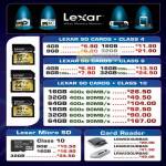Lexar Flash Memory Cards SD, MicroSD, Card Reader