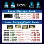 Lexar Flash Memory Memory Stick, CompactFlash