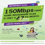 Starhub Broadband 47.94 Fibre 150Mbps, Free Gateway, 1.2Mbps Mobile Broadband, SafeSurf Online