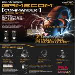 Z2 Asia Plantronics Gamecom Commander PC Gaming Headset Features, 780, 380, 307, X95
