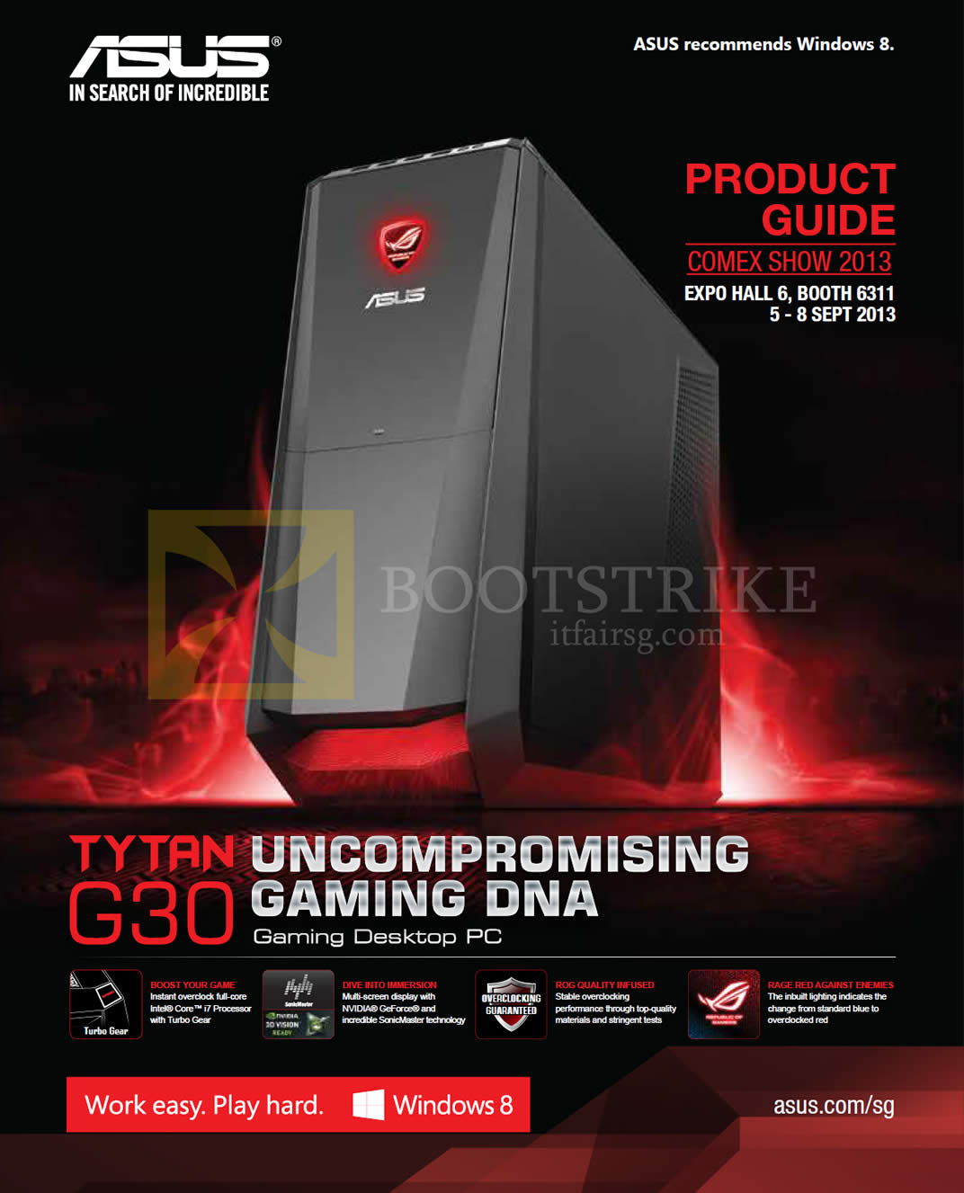 COMEX 2013 price list image brochure of ASUS Desktop PC Tytan G30 Features