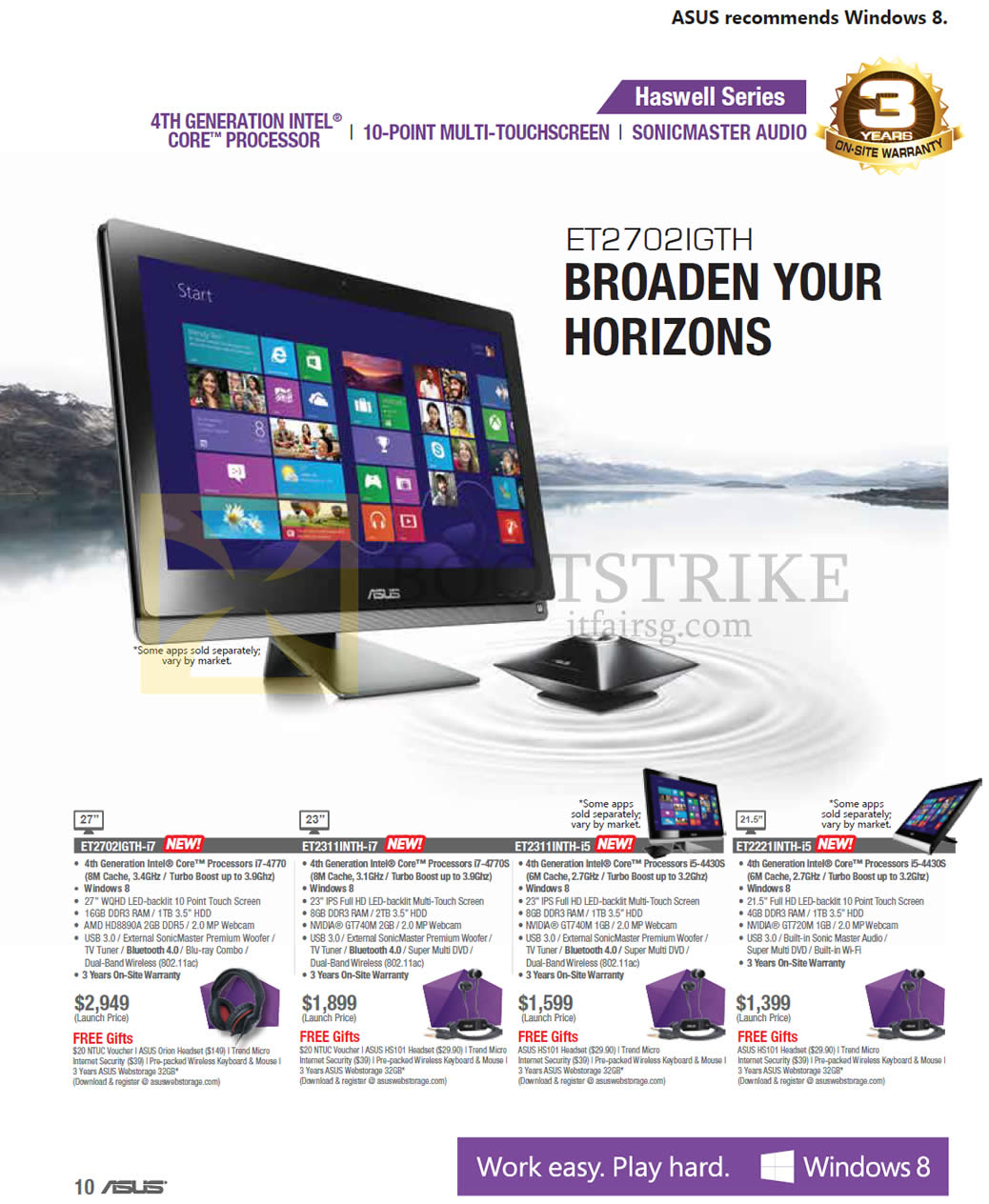COMEX 2013 price list image brochure of ASUS Desktop PCs AIO ET2702IGTH, ET2702IGTH-i7, ET2311INTH-i7, ET2311INTH-i5, ET2221INTH-i5