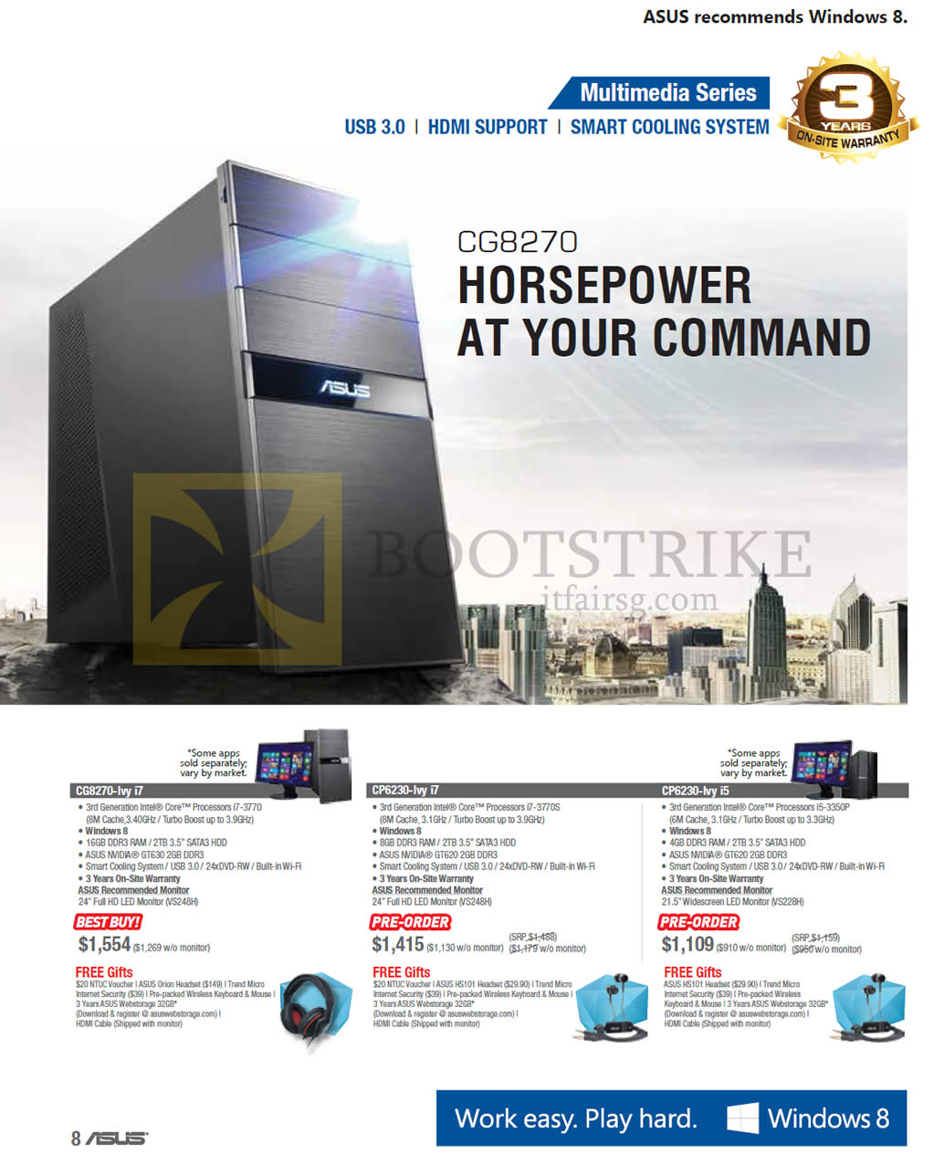COMEX 2013 price list image brochure of ASUS Desktop PCs CG8270 CG8270-Ivy I7, CP6230-Ivy I7, CP6230-Ivy I5