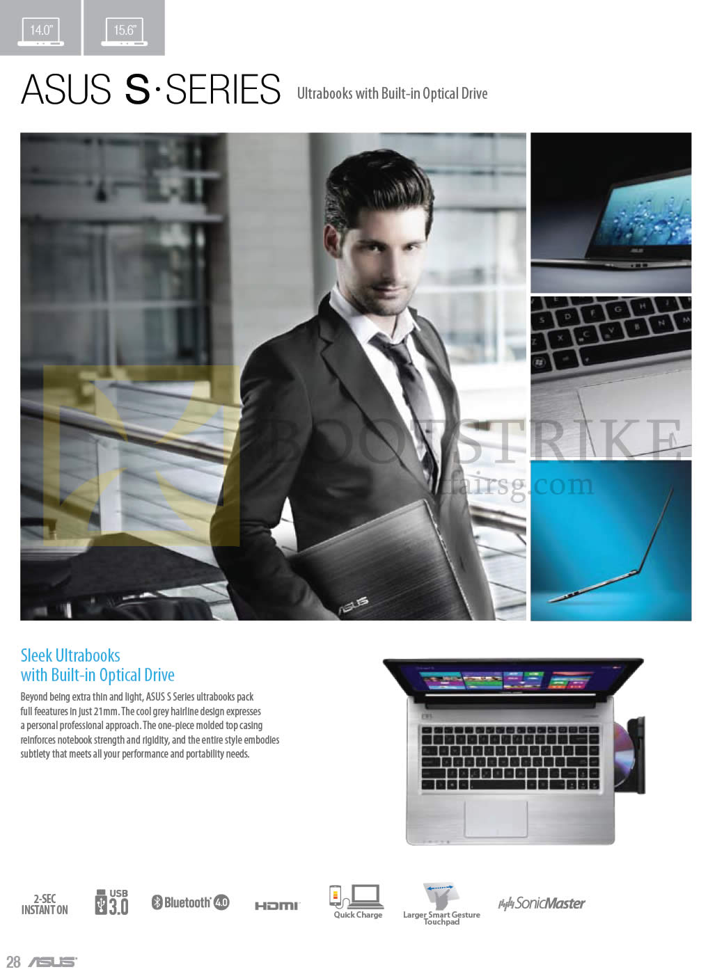 COMEX 2013 price list image brochure of ASUS Notebooks S Series