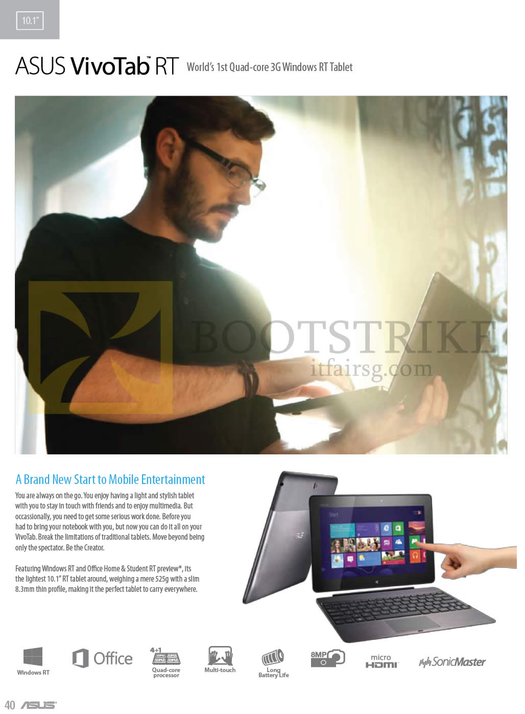 COMEX 2013 price list image brochure of ASUS Tablets VivoTab RT