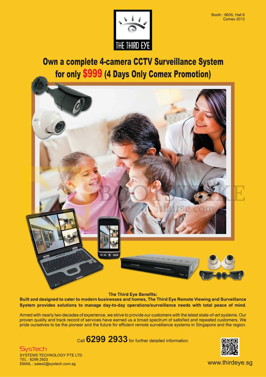 COMEX 2013 price list image brochure of Systems Tech The Third Eye CCTV Surveillance System