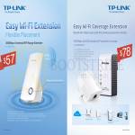 TP-Link Networking TL-WA850RE 300Mbps Universal Wifi Range Extender, TL-WPA281KIT AV200 Wireless N Powerline Extender