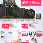 Digital Cameras EX-10, EX-100, EX-TR35