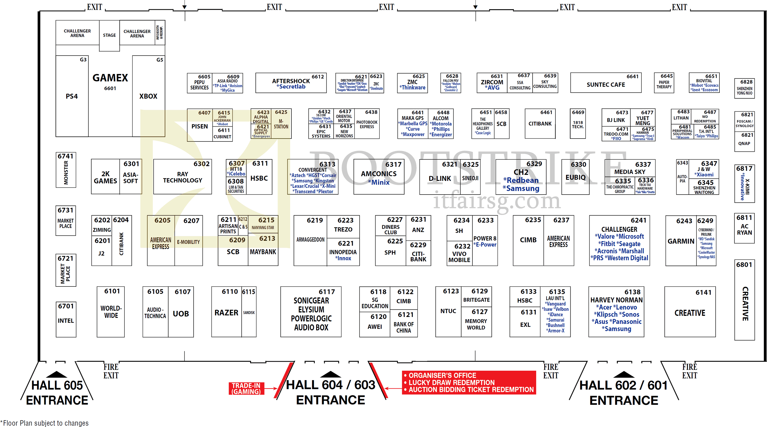 COMEX 2015 price list image brochure of Floor Plan Level 6, COMEX 2015