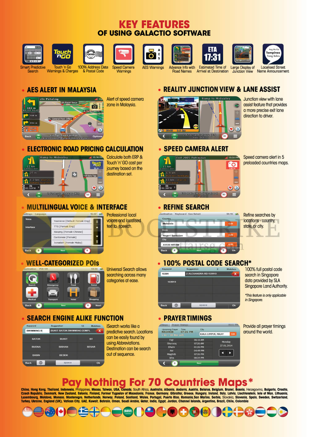 COMEX 2015 price list image brochure of Maka GPS Marbella Key Features