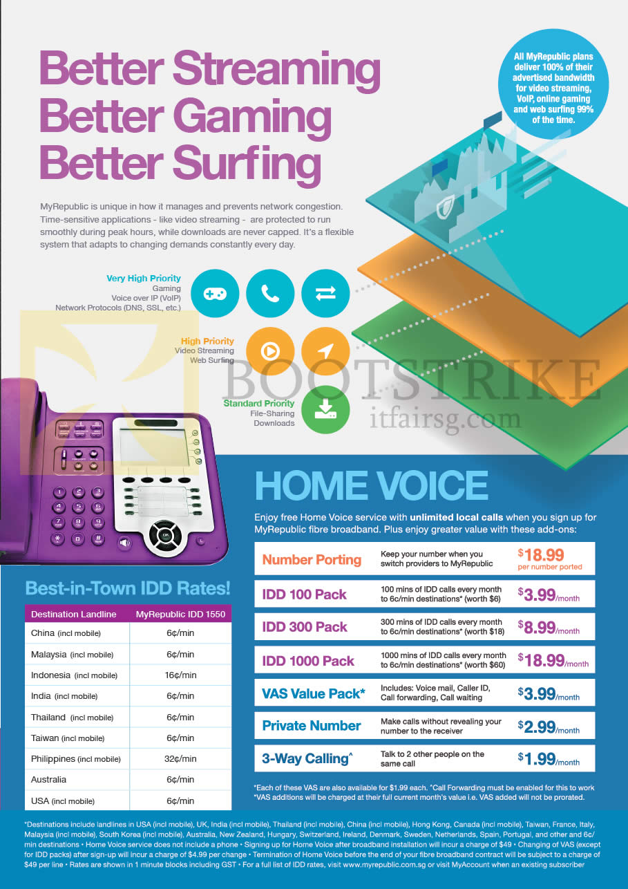 COMEX 2015 price list image brochure of MyRepublic Home Voice Plans