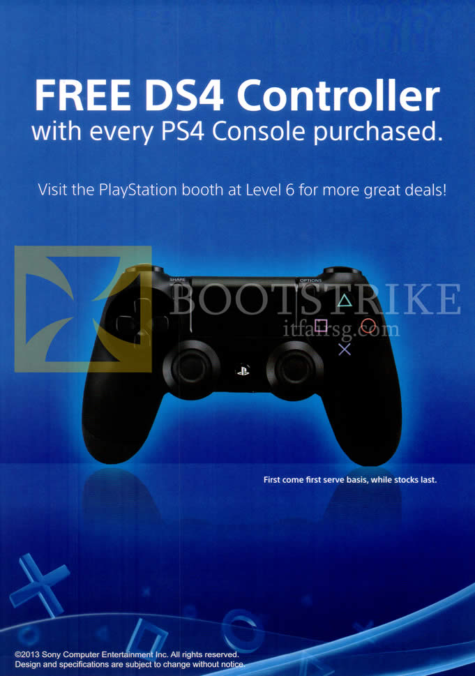 COMEX 2015 price list image brochure of Sony Free DS4 Controller With Every PS4 Console Purchase