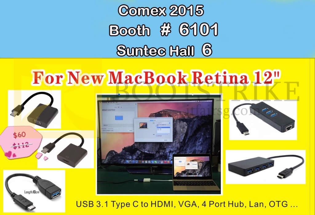 COMEX 2015 price list image brochure of Worldwide Computer Services Macbook Retina Cable Accessories