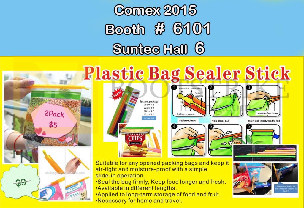 COMEX 2015 price list image brochure of Worldwide Computer Services Plastic Bag Sealer Stick