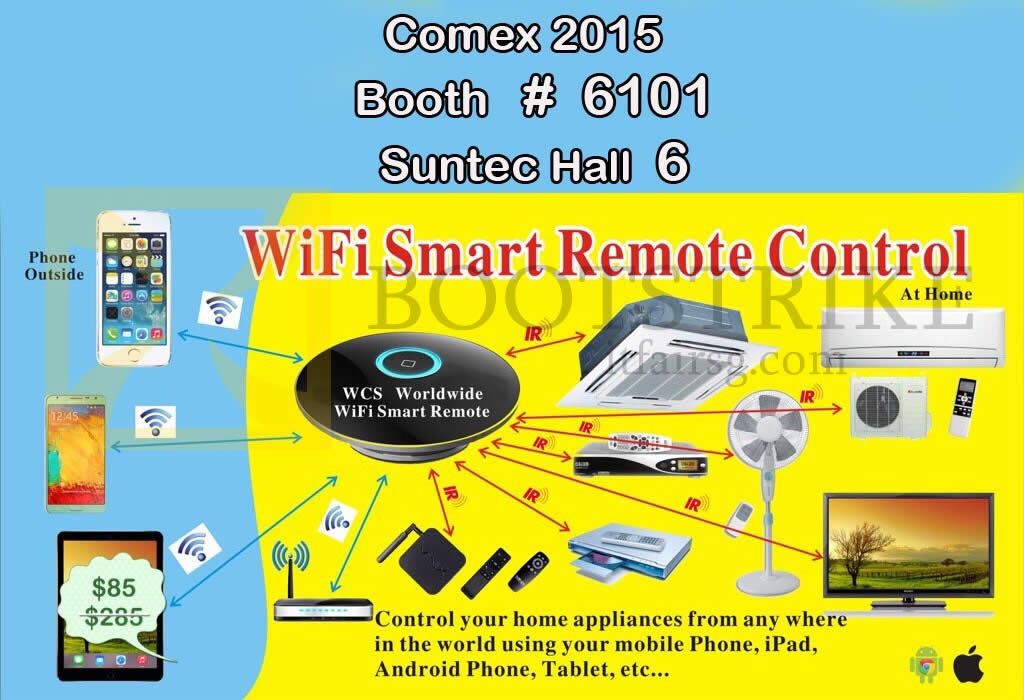 COMEX 2015 price list image brochure of Worldwide Computer Services Wifi Smart Remote Control