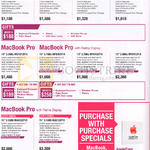 Notebooks Apple MacBook Air MJVM2P, MJVP2ZP, MJVE2ZP, MJVG2ZP, MacBook Pro MO101ZP, MF839ZP, MF840ZP, MF841ZP, MJLQ2ZP, MJLT2ZP