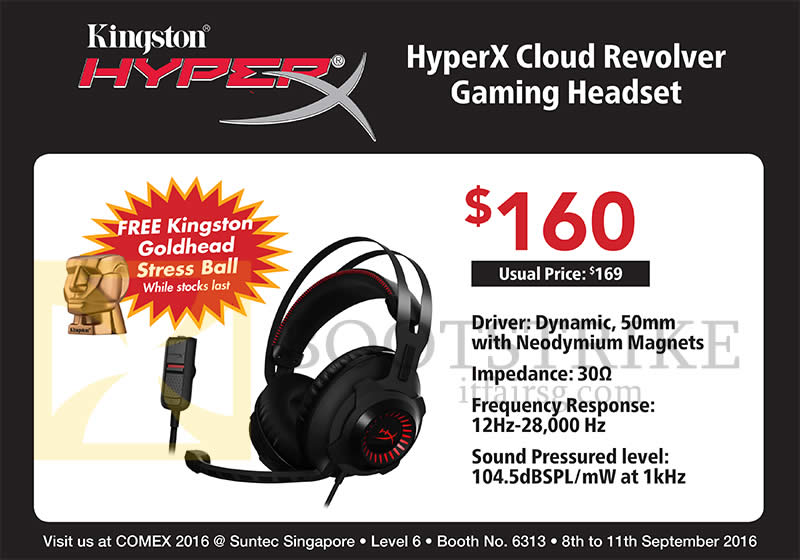 COMEX 2016 price list image brochure of Convergent Kingston HyperX Headset Cloud Revolver Gaming