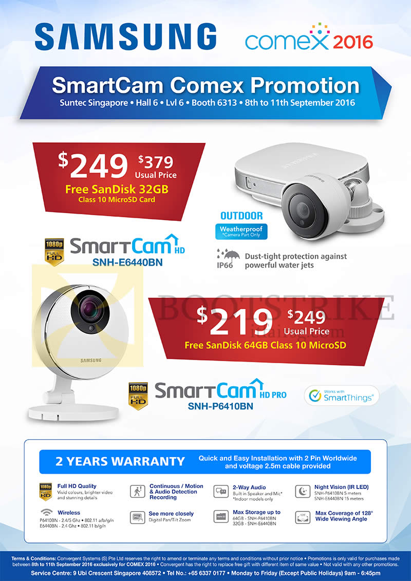 COMEX 2016 price list image brochure of Convergent Samsung Smartcam E6440BN, 6410BN