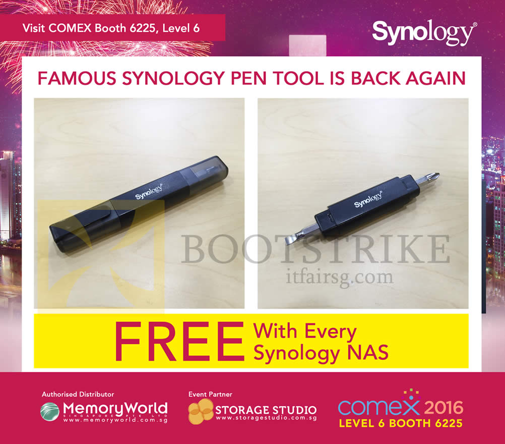 COMEX 2016 price list image brochure of Memory World Synology Pen Tool