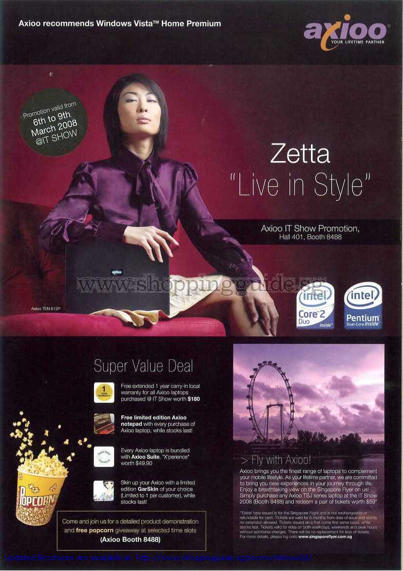 IT Show 2008 price list image brochure of Axioo Zetta Promotions