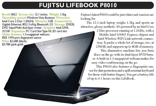 IT Show 2008 price list image brochure of Fujitsu Notebook Lifebook P8010