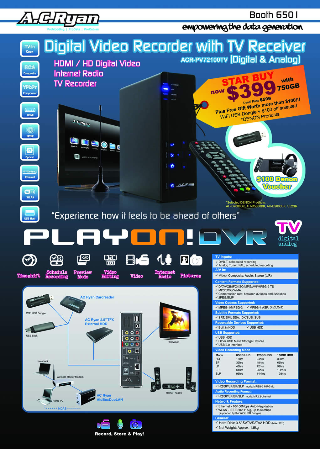 IT Show 2009 price list image brochure of AC Ryan Playon DVR