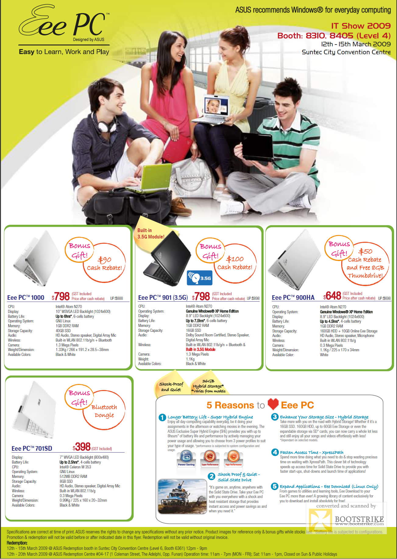 IT Show 2009 price list image brochure of ASUS EEE PC