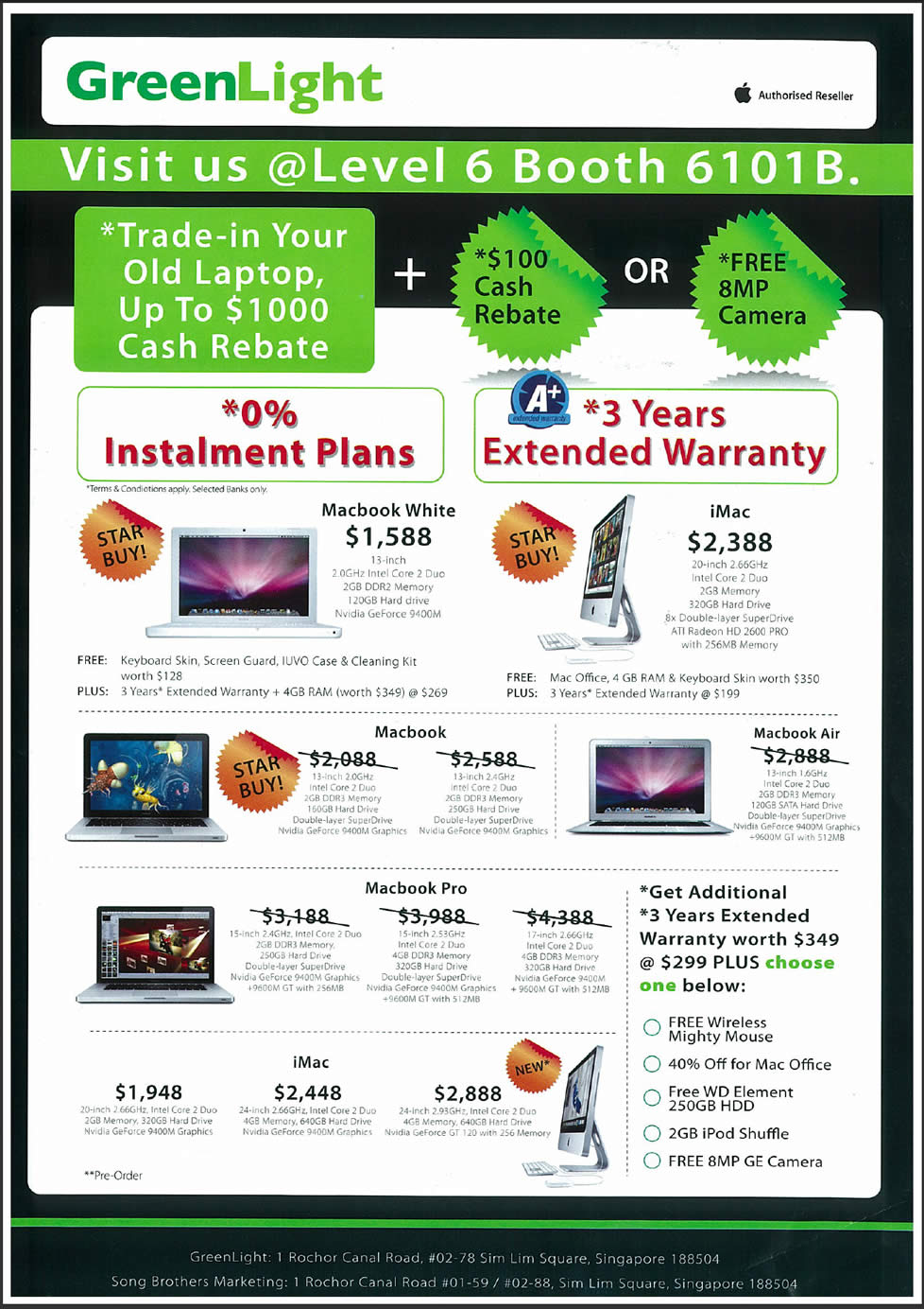 IT Show 2009 price list image brochure of Apple Macbook Macbook Pro IMac GreenLight (hwz)
