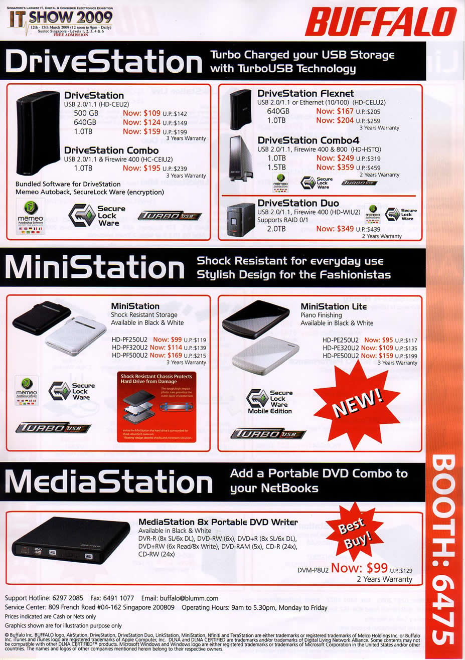 IT Show 2009 price list image brochure of Buffalo Station 1 (coldfreeze)