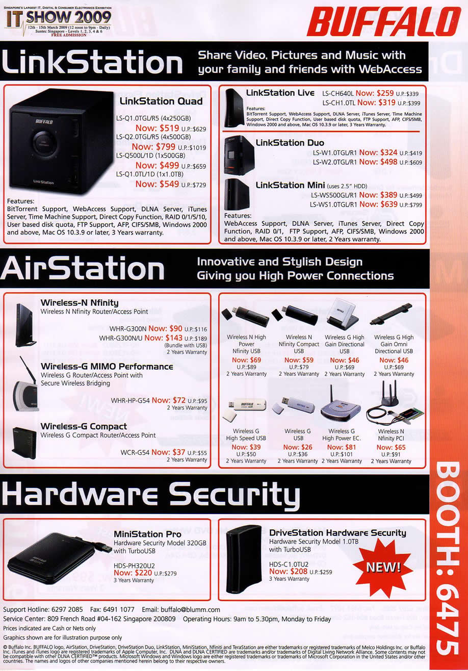 IT Show 2009 price list image brochure of Buffalo Station 2 (coldfreeze)